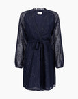 ANOTHER-LABEL JURK ZORAIDA DRESS L/S NIGHT SKY